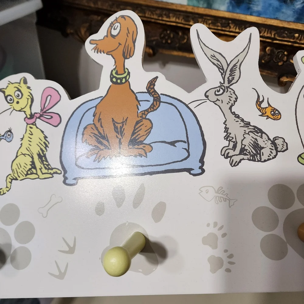 Trend Lab Dr. Seuss What Pet Should I Get Hanging Wall Hook Nursery Room Decor